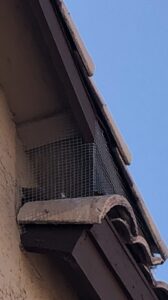 Pigeonpros blocked this area from pigeon access with screen material